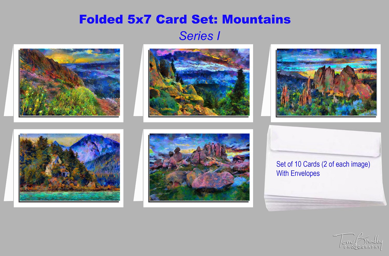 (10) Greeting Cards - Mountains 1 